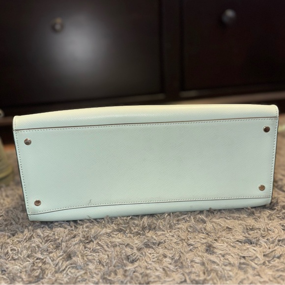 Kate Spade Mint Green Large Satchel Purse - Picture 5 of 6